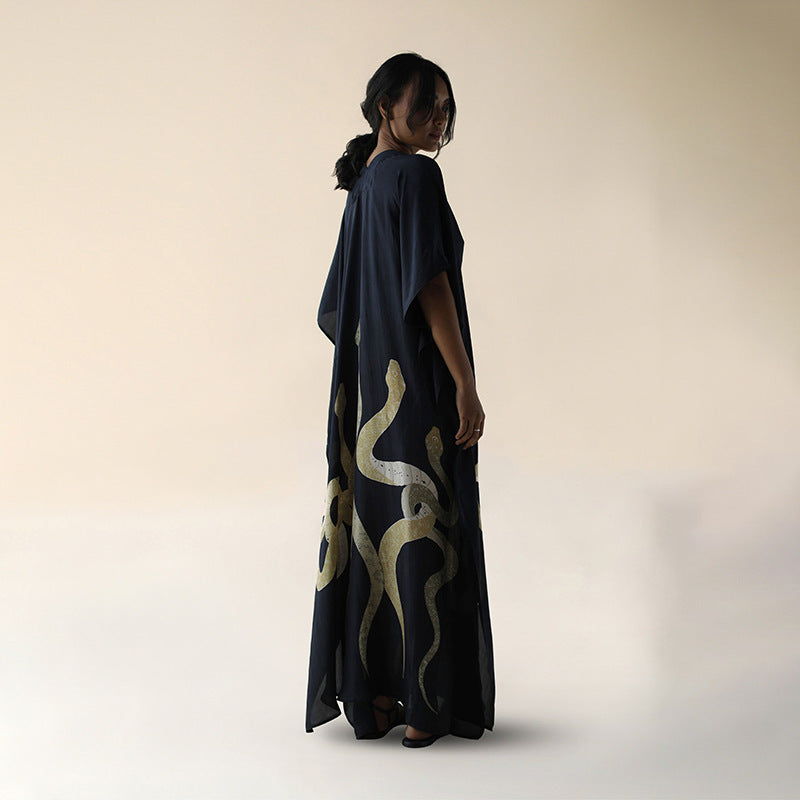 Damen Maxi-Kleid mit einzigartigem Schlangen-Design Drune