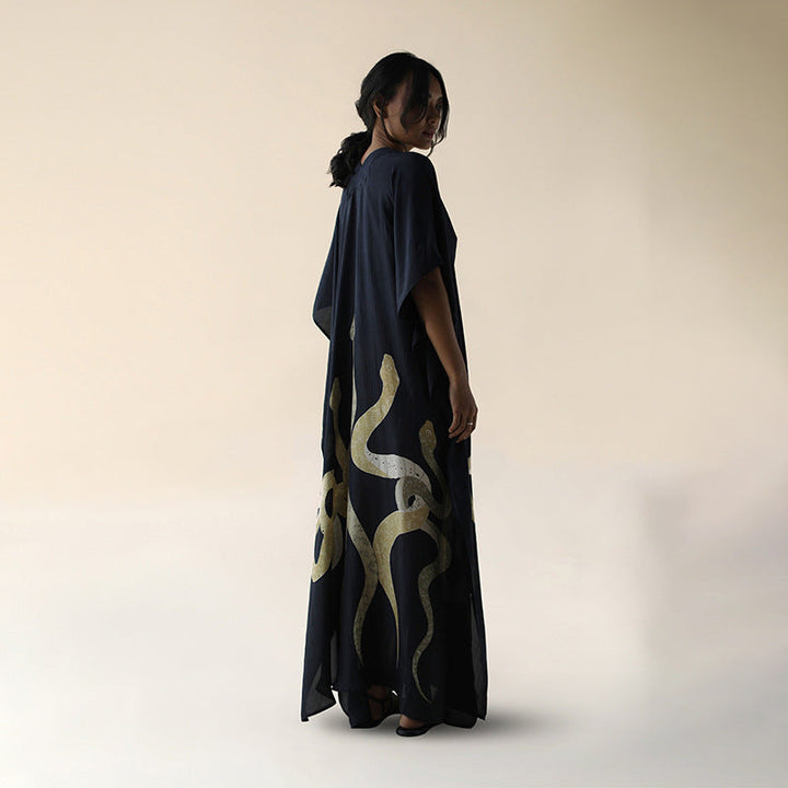 Damen Maxi-Kleid mit einzigartigem Schlangen-Design Drune