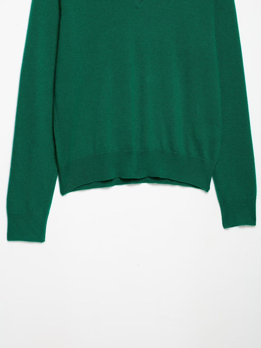 Damen Leichter V‑Ausschnitt Feinstrickpullover mit geripptem Saum Drune