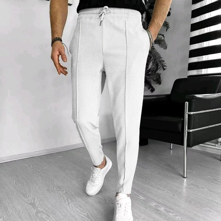 Drune | Slim Fit Elastischer Bund mit Kordelzug Atmungsaktives Stretchmaterial mit Taschen