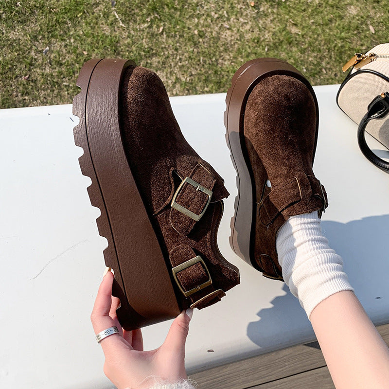Damen Clogs mit modischem Schnallen-Design und gepolsterter Sohle Drune