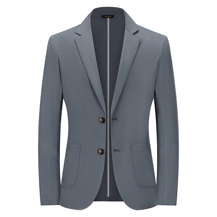 Herren Modernes Slim-Fit Sakko mit schmalem Revers und aufgesetzten Taschen Drune