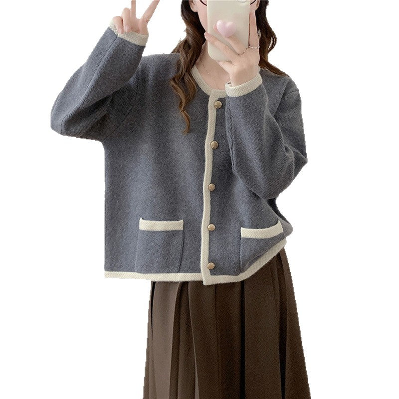 Damen Kuschelige Strickjacke Drune