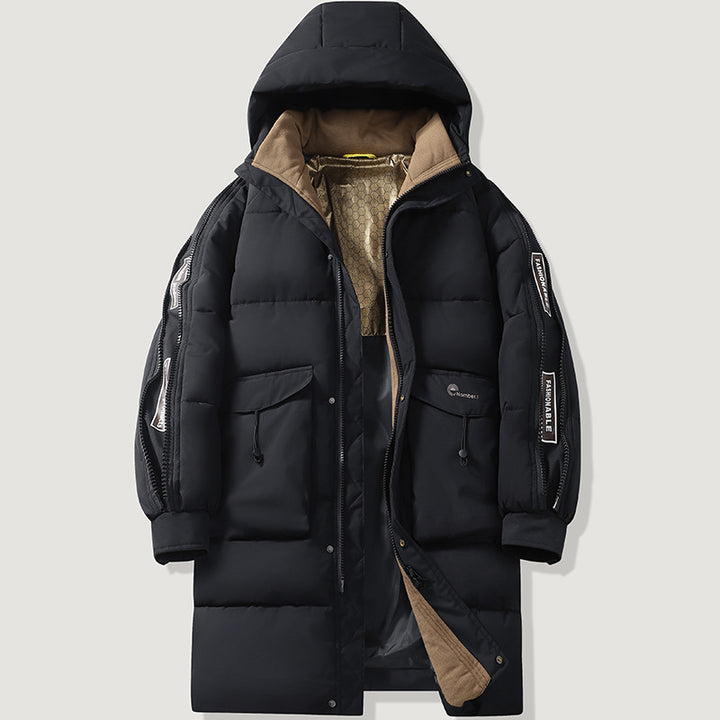 Damen Langen gefütterten Winterparka Drune