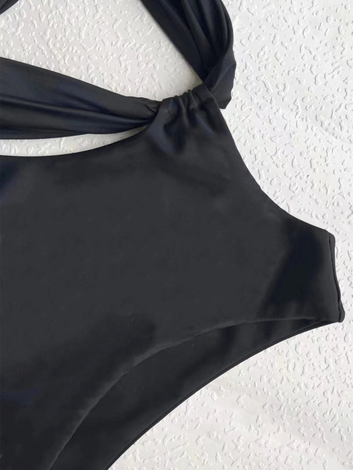 Damen Einseitiger Wickel-Bikini Drune