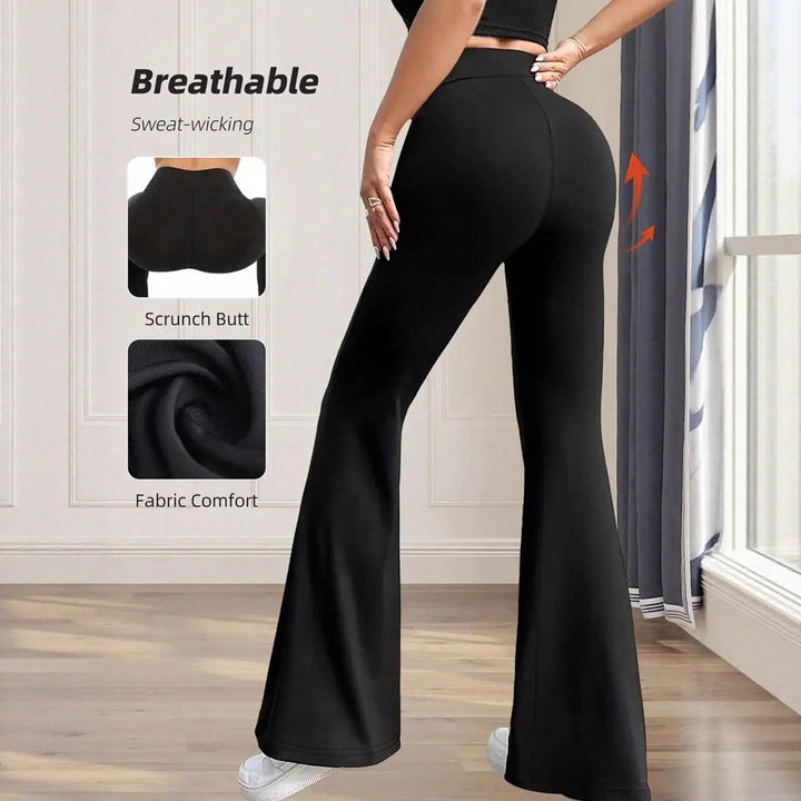 Damen Hochwaisted Flared Leggings Drune