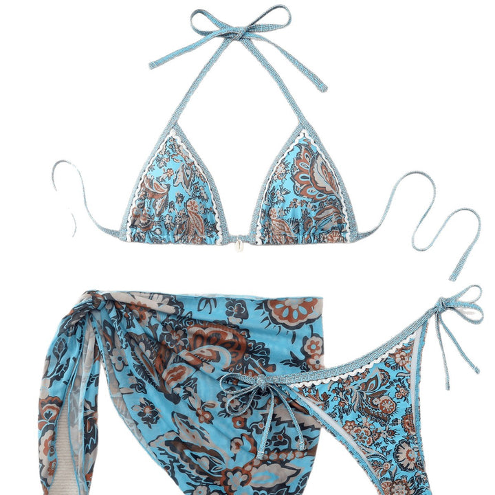 Damen Triangel-Bikini-Set mit voluminösen Rüschen Drune