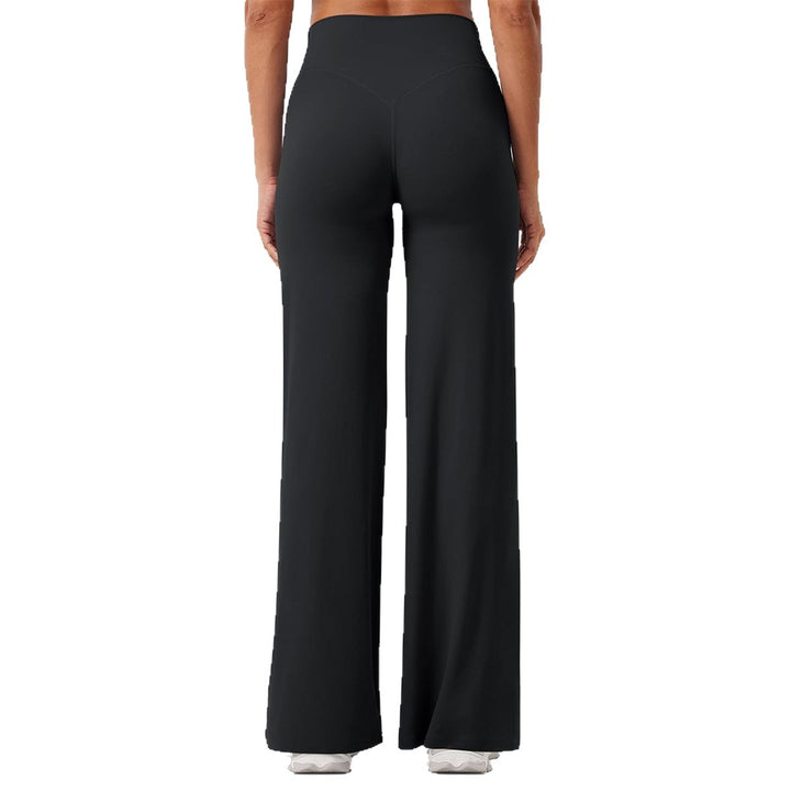Damen Hochgeschnittene weite Sporthose Drune
