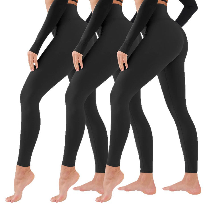 Damen Hohe Taillen Yoga-Leggings mit Bauchkontrolle und hohem Stretch Drune