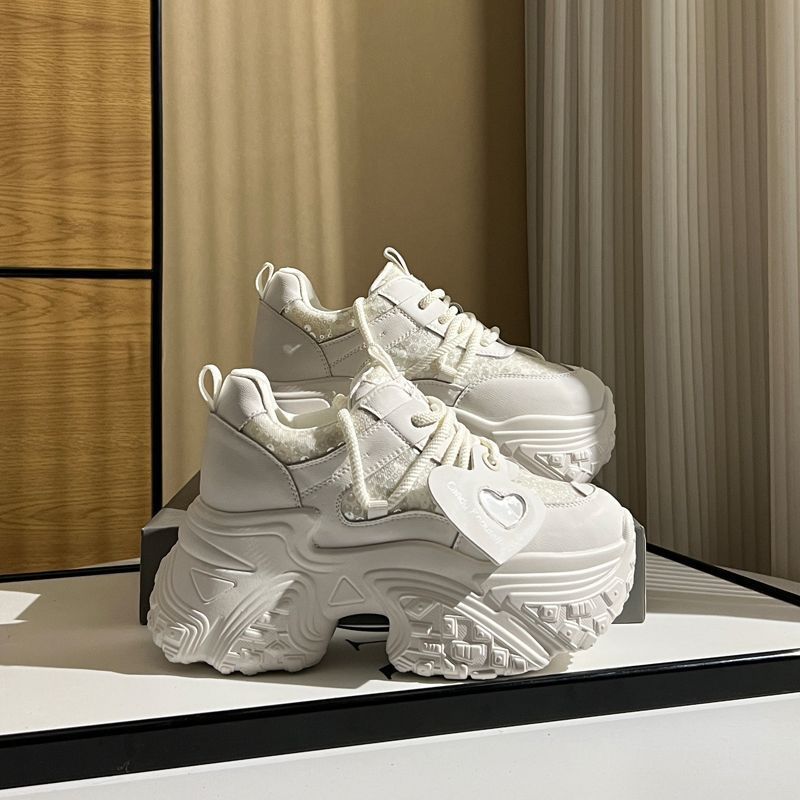 Damen Chunky Sneakers mit puffiger Sohle und innovativer Dämpfung Drune