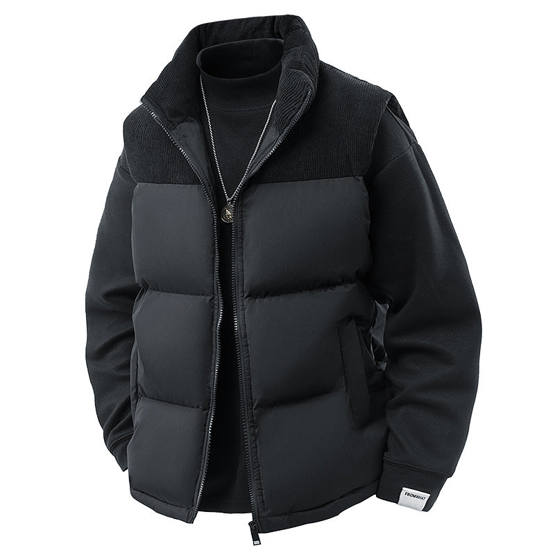 Herrenmode Steppjacke mit Kragen Drune