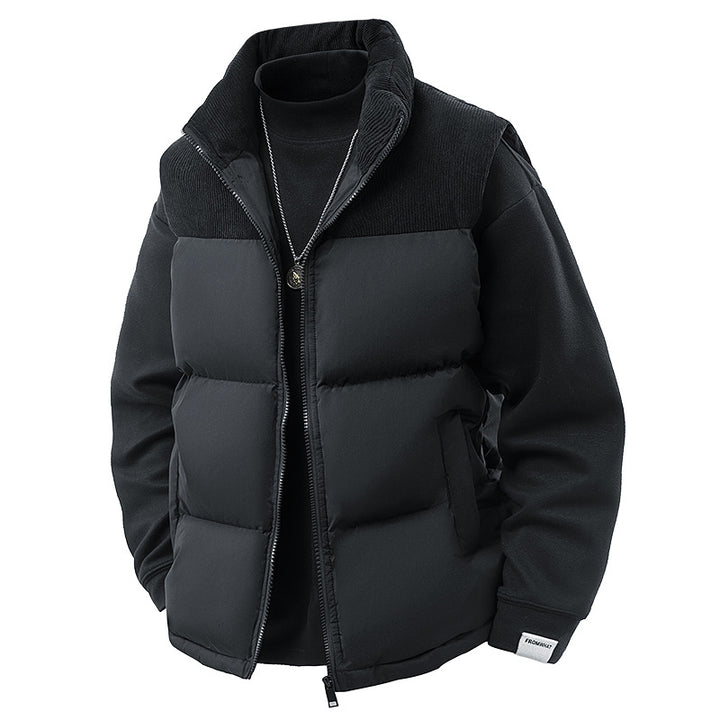 Herrenmode Steppjacke mit Kragen Drune