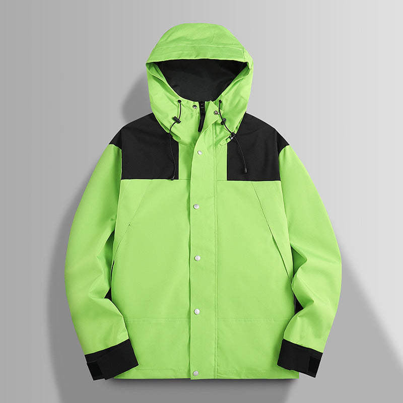 Herren Wasserfeste Softshelljacke mit Kapuze, verstellbaren Bündchen und verdeckter Druckknopfleiste Drune