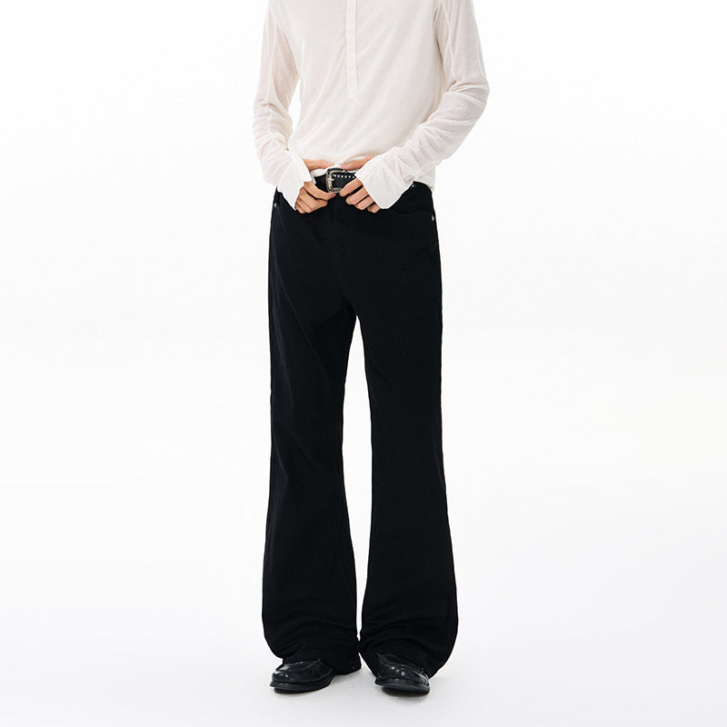 Damen Weit geschnittene Tiefer‑Schritt Five‑Pocket‑Jeans mit verlängertem Saum Drune