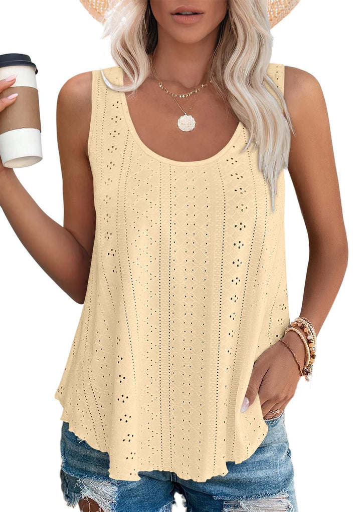 Drune | Rundhalsausschnitt Locker Ärmellos Tanktop