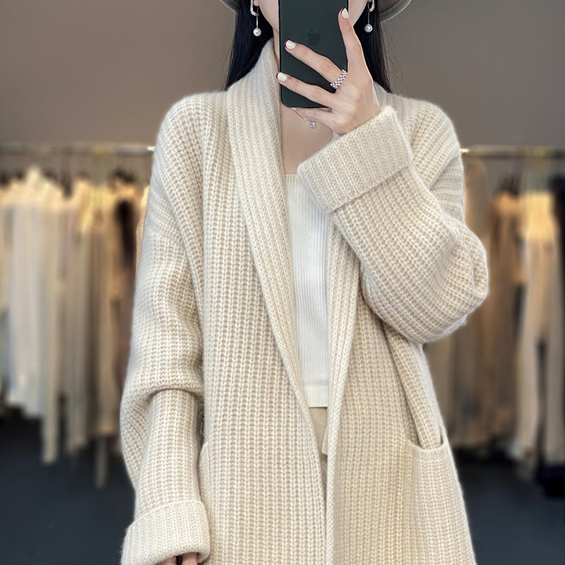 Damenmodischer Strickcardigan Drune