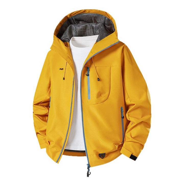 Herren Technische Softshell-Hoodiejacke mit wasserabweisender Membran und Mesh-Futter Drune