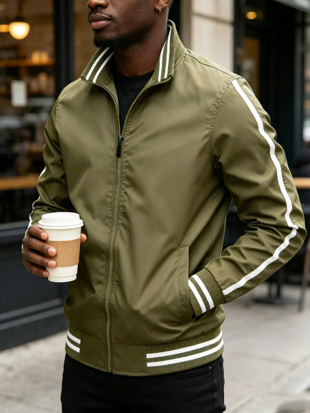 Herren Sportliche Jacke Drune