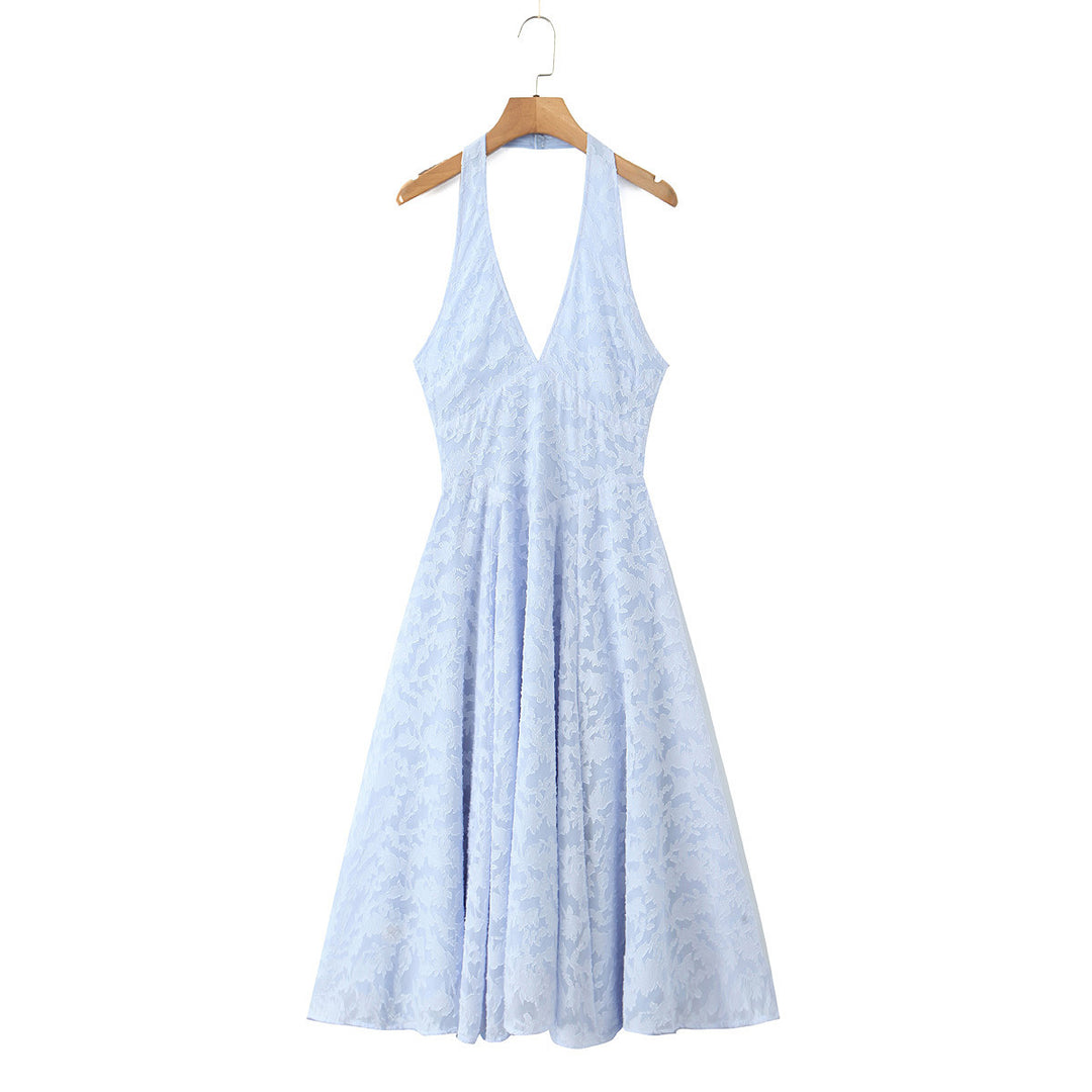Damen elegantes Halterkleid Drune