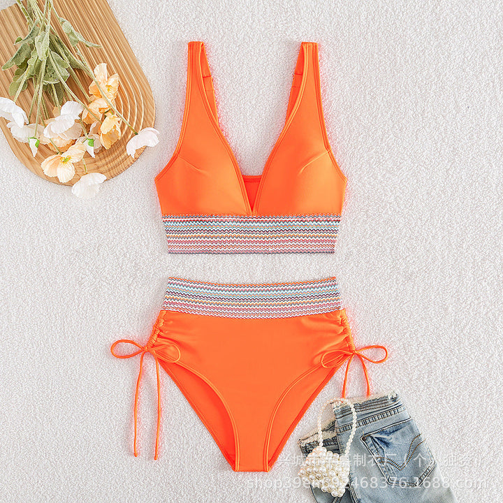 Damen Hochgeschnittener Sportbikini Drune