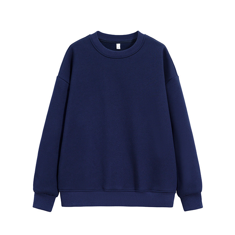 Unisex Oversize Rundhals-Sweatshirt aus schwerer Baumwollmischung mit geripptem Saum und Raglanärmeln Drune