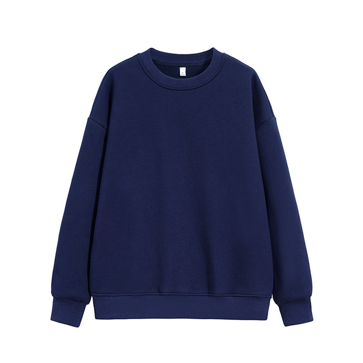 Unisex Oversize Rundhals-Sweatshirt aus schwerer Baumwollmischung mit geripptem Saum und Raglanärmeln Drune