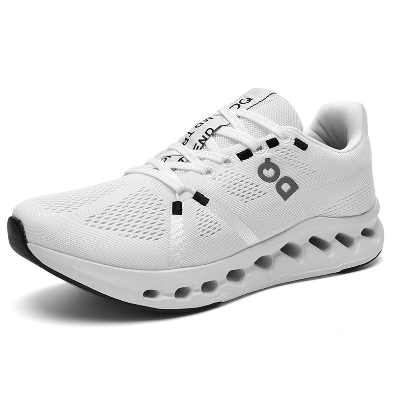Damen Luftige Roadrunning-Sneaker mit gelochter Hohlkammer-Sohle und atmungsaktivem Strickoberteil Drune
