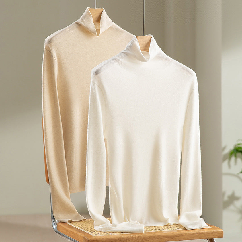 Damen Slim-Fit Feinstrick-Rollkragenpullover mit Stretch Drune