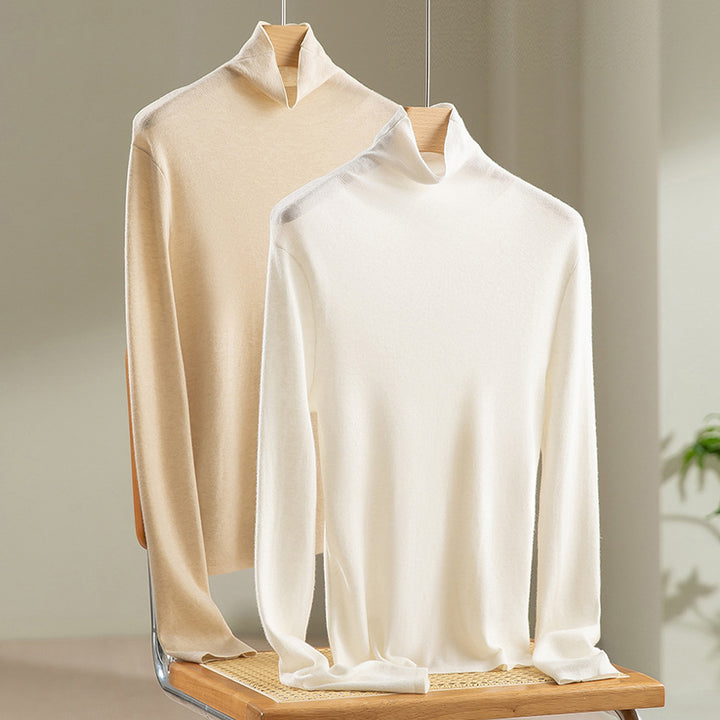 Damen Slim-Fit Feinstrick-Rollkragenpullover mit Stretch Drune