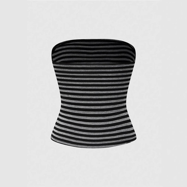 Damen Strapless Oberteil mit auffälligem Grafikdesign Drune