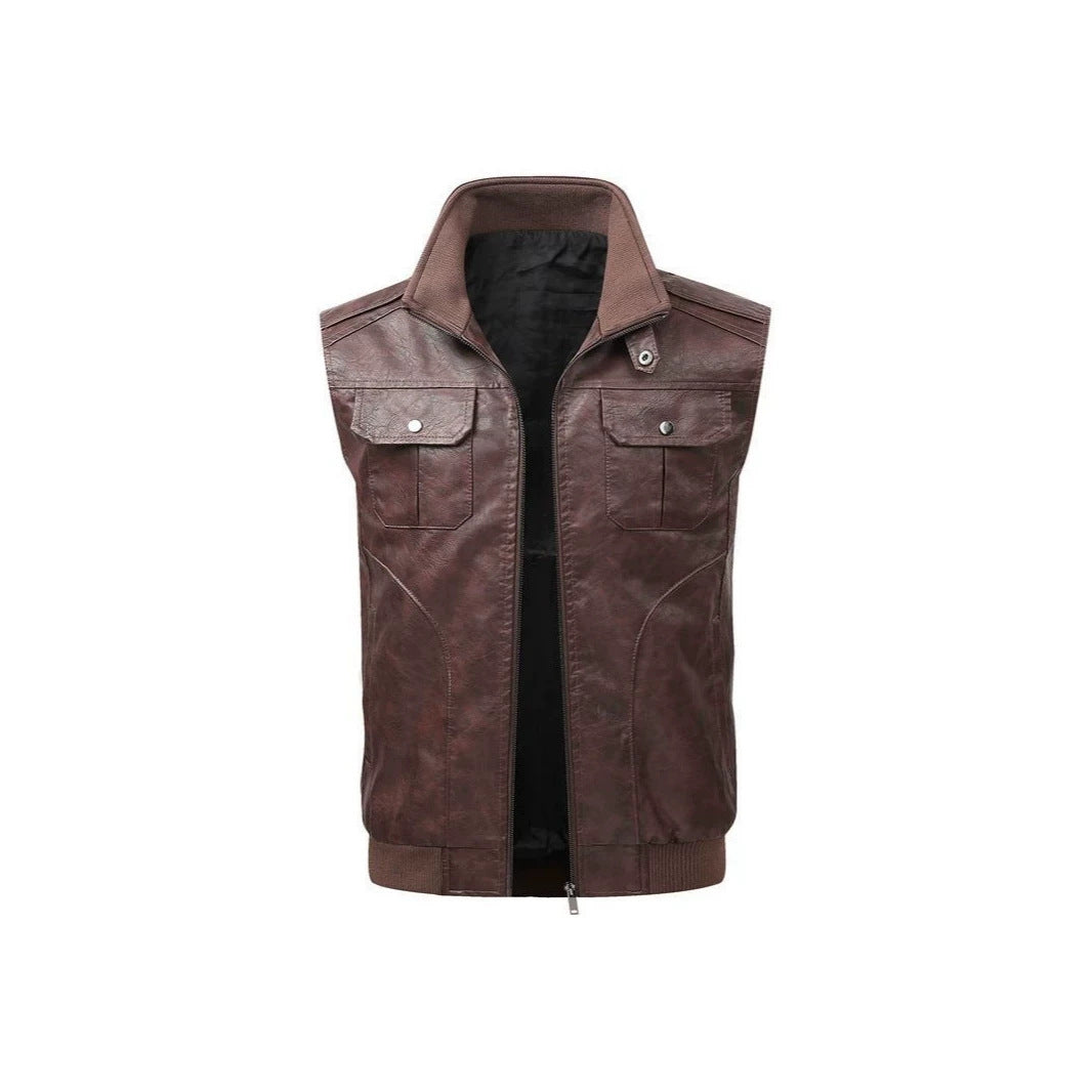 Herren Robuste Lederweste Drune