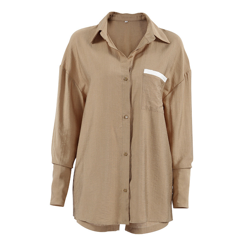 Damen Lässiges Ensemble aus cropped Shirt und Shorts Drune