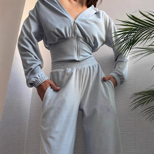 Damen Taillierte Cropped-Kapuzenjacke mit figurformendem Schlauchbund Drune
