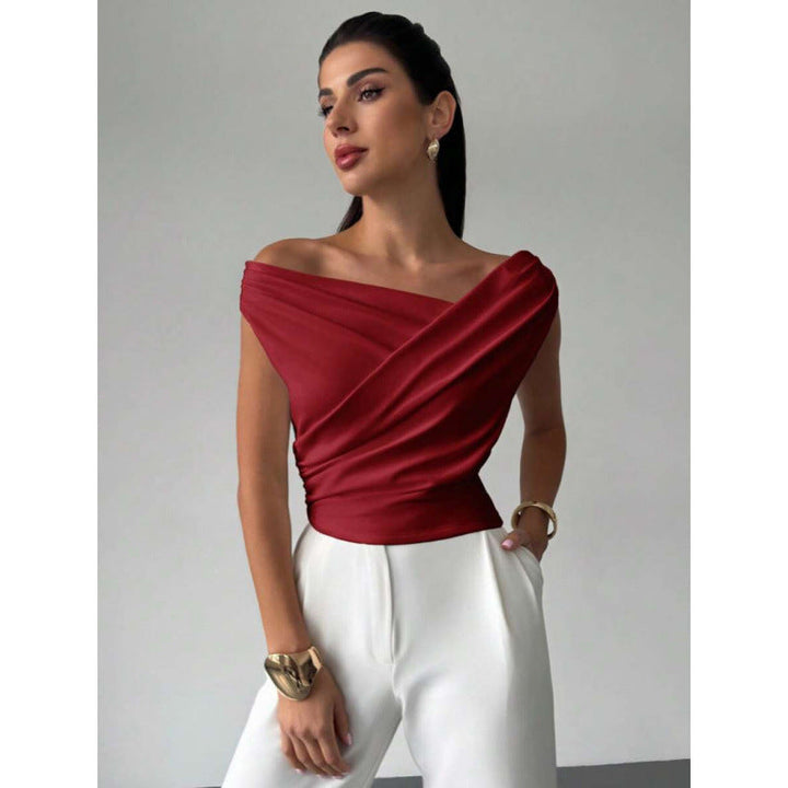 Damen Wickeloberteil mit weichem Stoff und elegantem Design Drune