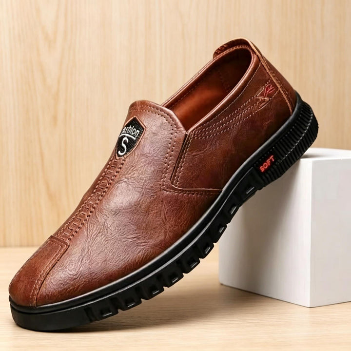 Herren Elegante und Bequeme Slip-On Lederschuhe Drune