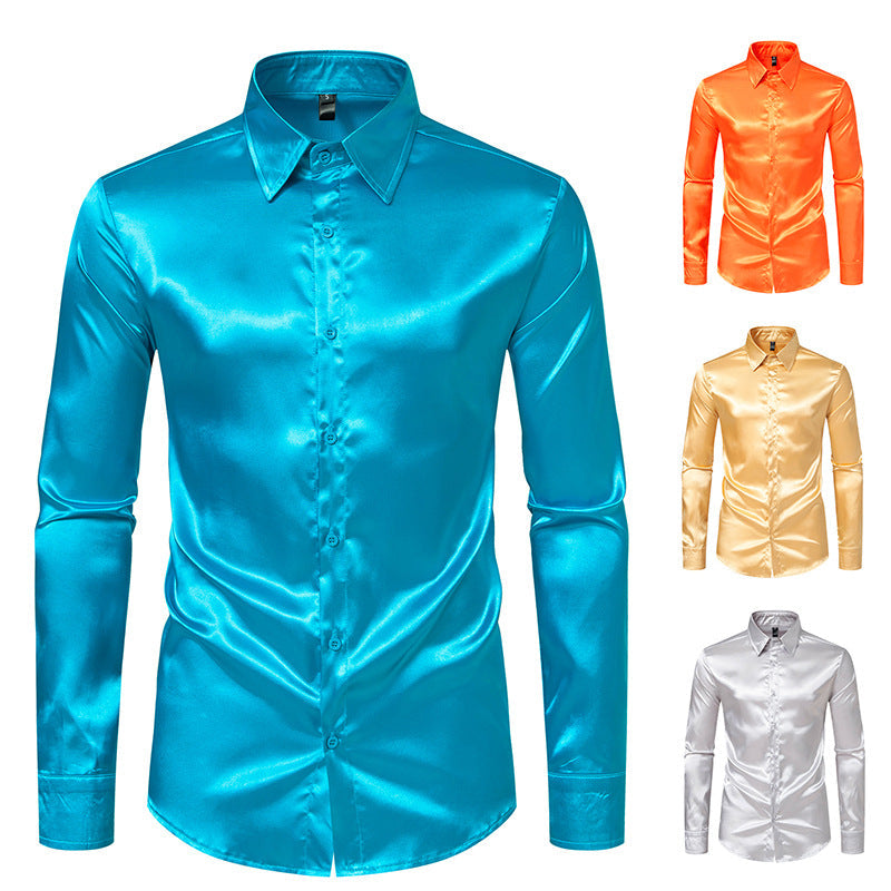 Herren Seidenhemd Drune
