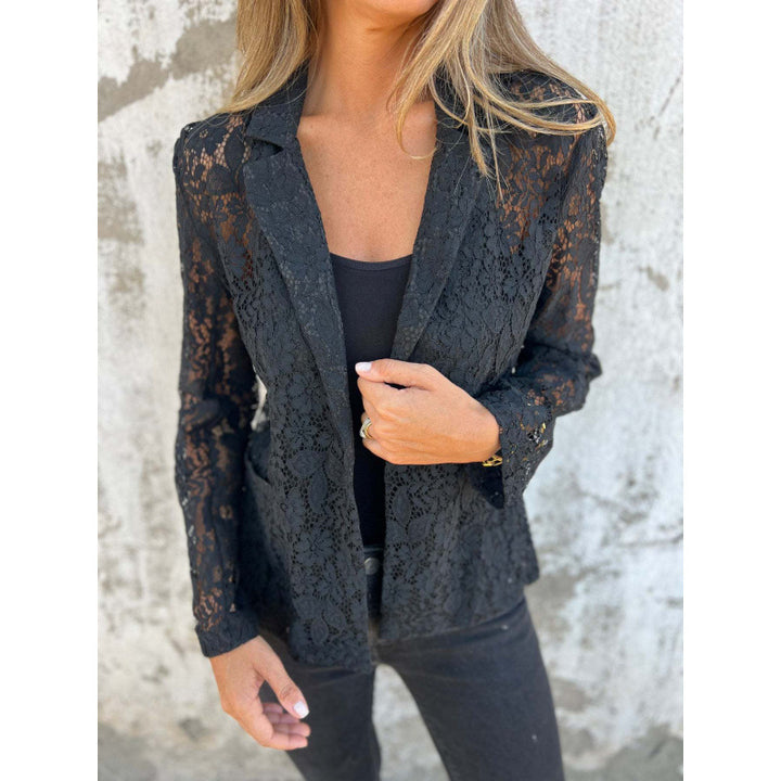Damen Lace-Blazer im femininen Stil mit feinen Spitzelementen Drune