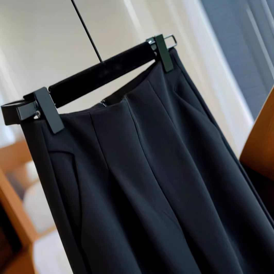 Damen Elegante Hoch taillierte Stoffhose Drune