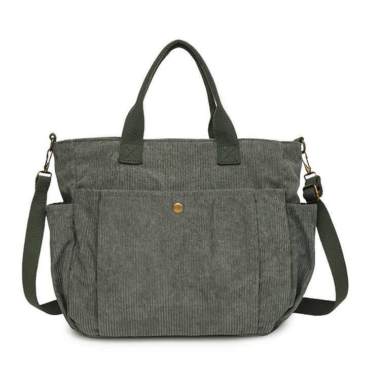 Drune | Corduroy Schultertasche Mit Bequemem Band