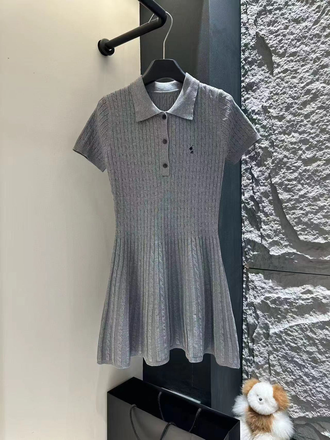 Damen Elegantes Polokleid Drune
