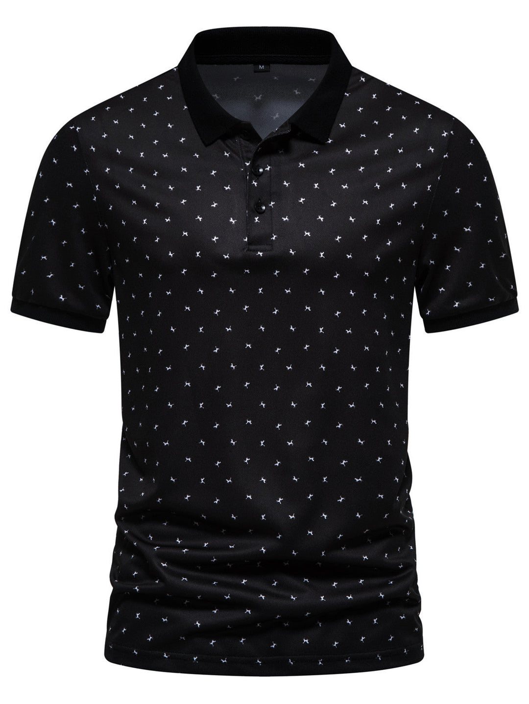 Herren Poloshirt mit modernem Muster und atmungsaktiven Eigenschaften Drune