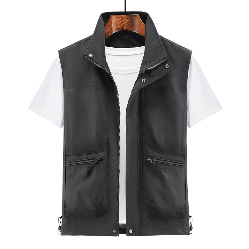 Herren Multifunktionale Outdoor-Jacke mit hohem Kragen Drune