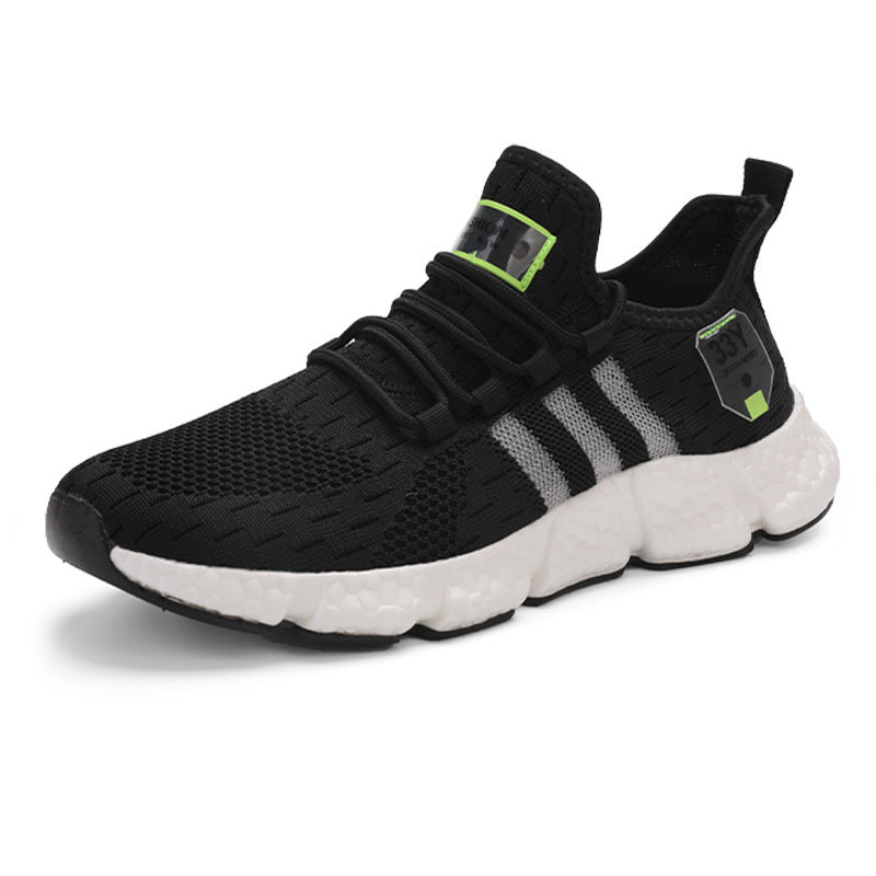 Herren Atmungsaktive Strick-Sneaker mit dämpfender Schaumsohle und Stretch-Fersenlasche Drune