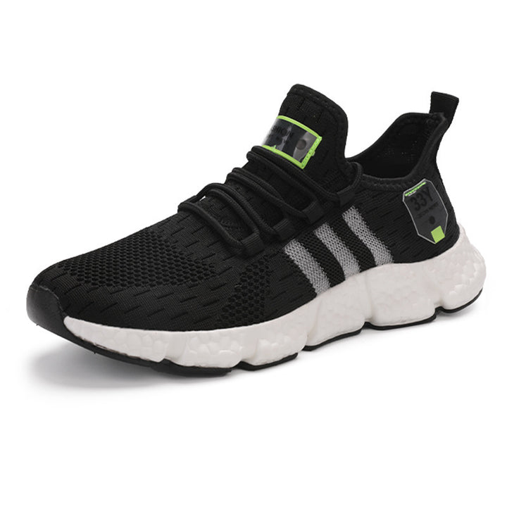 Herren Atmungsaktive Strick-Sneaker mit dämpfender Schaumsohle und Stretch-Fersenlasche Drune