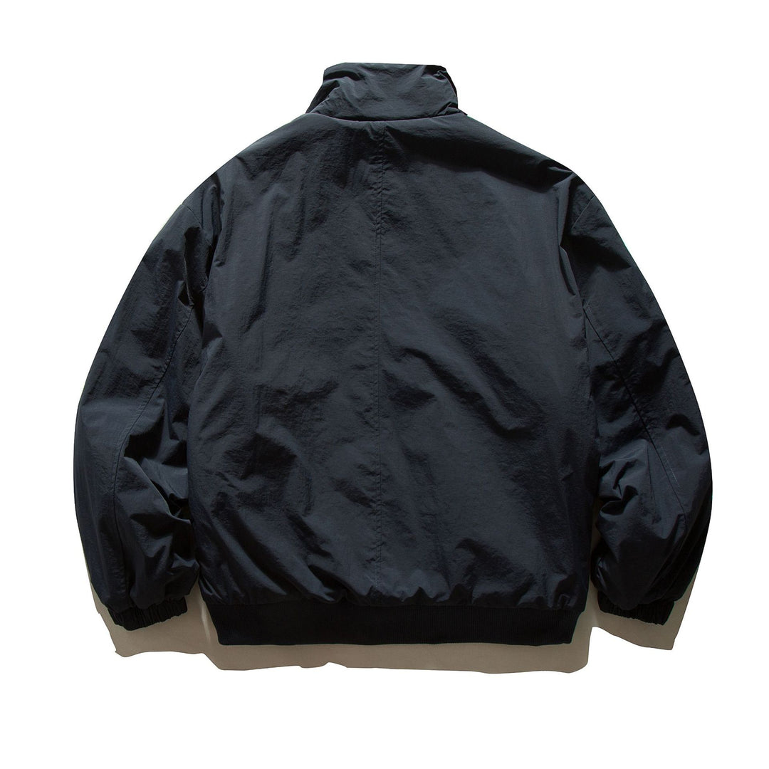 Herren Kurz geschnittene Thermo‑Blousonjacke mit hochgeschlossenem Sherpa‑Kragen Drune