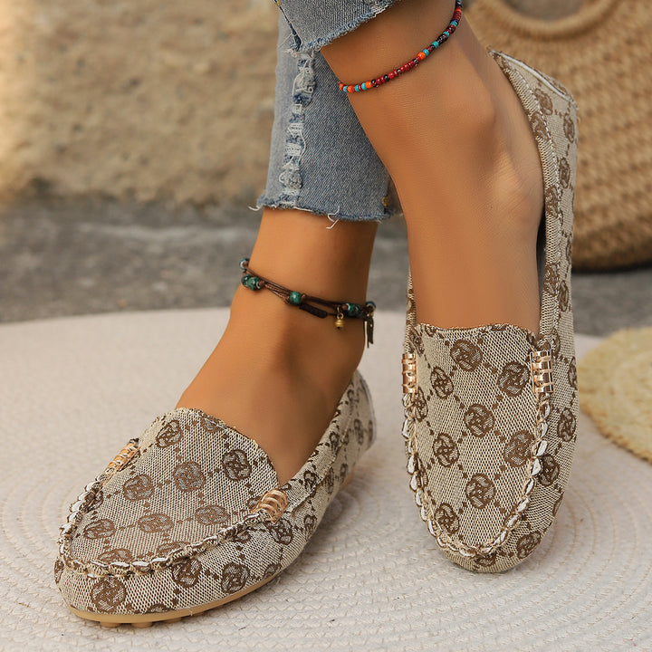 Damen Elegante Texturierte Slipper Drune