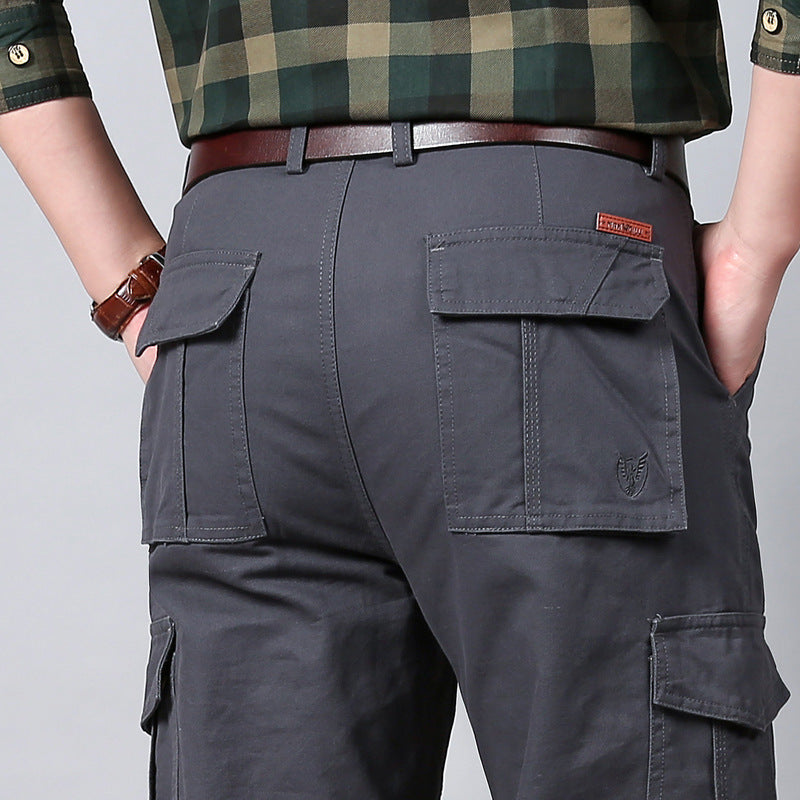Herren Cargohose mit mehrfachen Klappentaschen und robustem Baumwollmix Drune