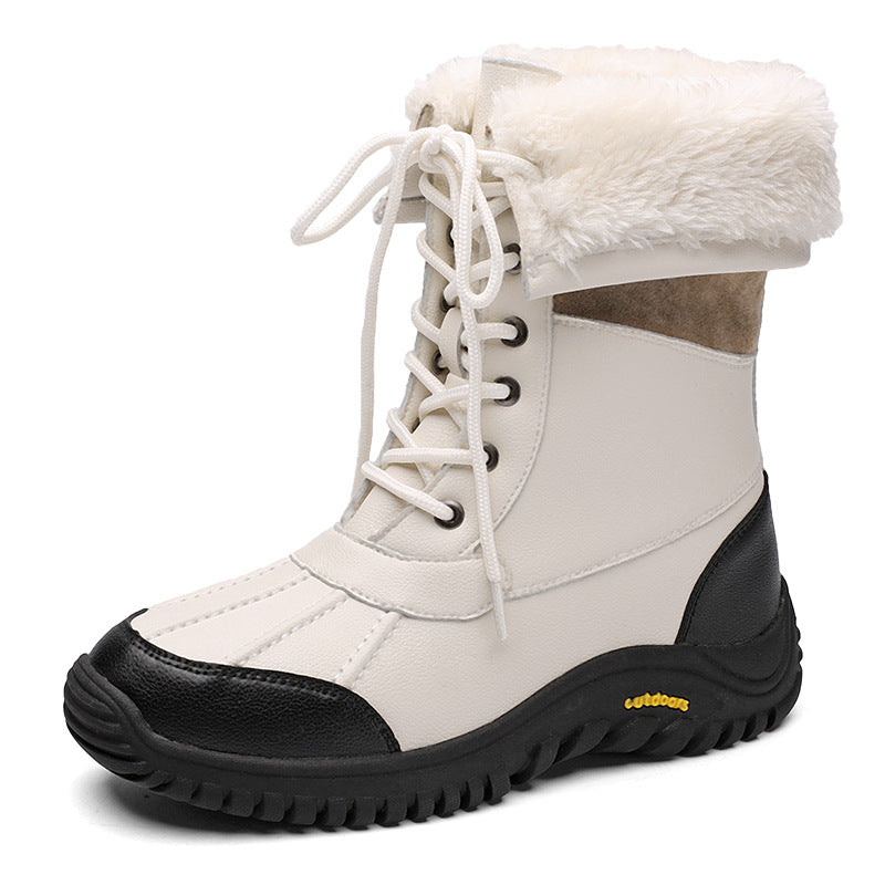 Damen Warme Winterstiefel mit isolierendem Futter und rutschfester Sohle Drune