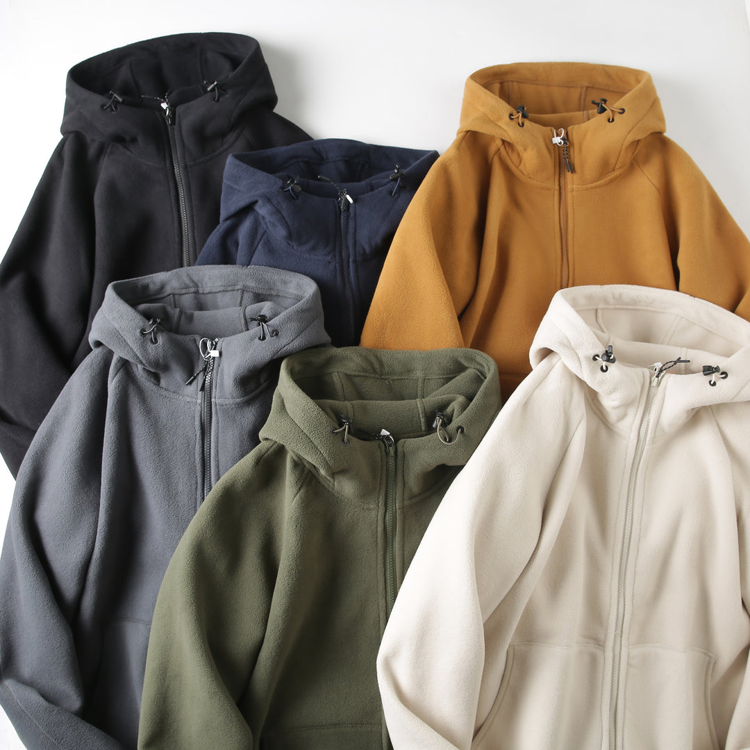 Damen Fleecejacke mit innovativem Kapuzen-Design und praktischen Taschen Drune