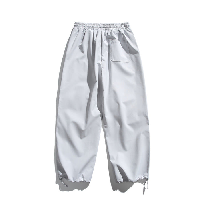 Unisex Technische Cargo-Joggerhose mit elastischem Bund, Reißverschlusstasche und Kordelzug Drune